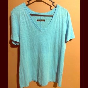 Blue rag & bone V Neck Tee